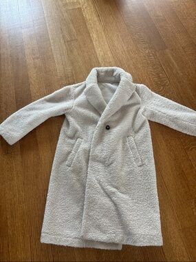 Uniqlo Cream Teddy Coat
